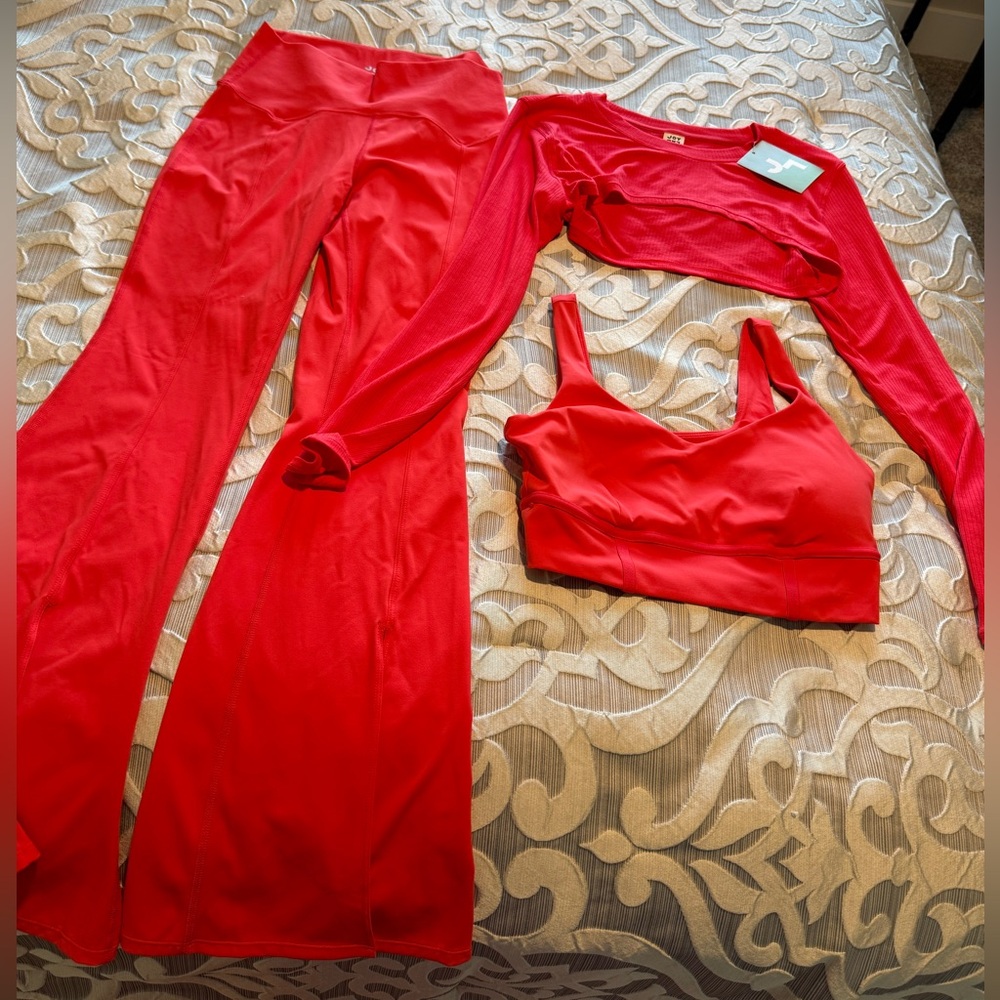 Vibrant Red Activewear Set